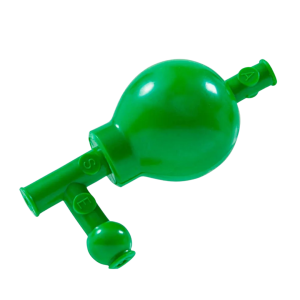 Pipetador Pera de Segurança de Borracha Verde Com 3 Vias - J Prolab